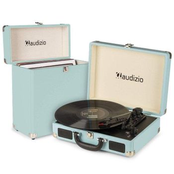 Tocadiscos Audizio RP114BL RCA Altavoces estéreo Digitalización MP3 Estuche RC32