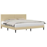 estructura de cama verde claro gris 180 x 200 cm tela de pana vidaxl