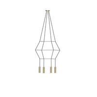 lampara colgante rose 4 luces