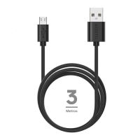 cable usb accetel cu3604 micro usb 3 m 18a tpe negro