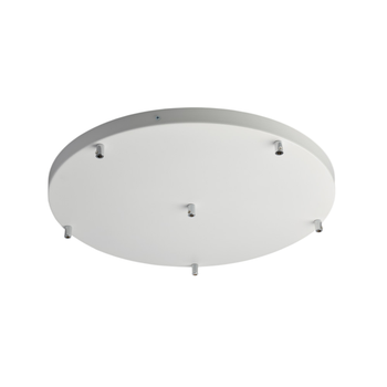 Rosetón Rosetón Multicable En Hierro Lacado Blanco D. 50 Con 6 Agujeros H.3 Ø50 Bl290-pl6-dm50-bco