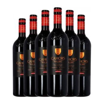 Calvet Vino Tinto Cahors Crianza 75 Cl 13% Vol. (pack De 6 Unidades)