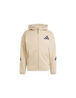 chaqueta adidas zne full zip hombre beige