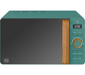 SWAN Nordic SM22036GREN Solo Microwave - Green, Green