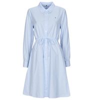 tommy hilfiger vestido ithaka knee shirt-dress ls para mujer