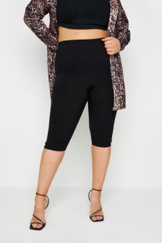 Yours Pantalones Negros Bajo La Rodilla, Mujer Curvy Y Tallas Grandes, Yours