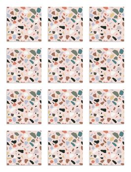 Azulejos Adhesivos 48 Baldosas de 15x15cm Piedras Color Rosa