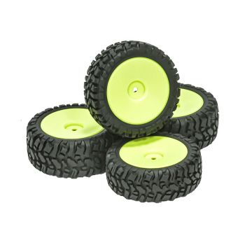 4PCS neumáticos de rueda hexagonales de 12 mm para coche RC MJX 1/14 14209 14210 1/16 16207 16208 16209 16210 M162 M163