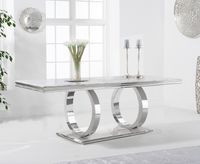 harlow 200cm marble dining table