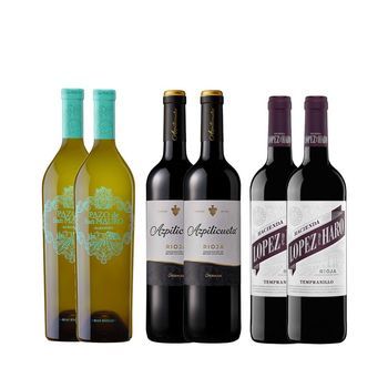 Pack 6 Botellas Albariño - Rioja Packs De Vinos España  450 Cl. 13.0º