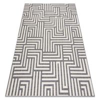 alfombra spring 20421332 sisal laberinto bucle - crema  gris 120x170 cm