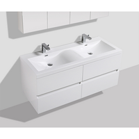 mueble lavabo  lavabo 144cm montado siena blanco lacado