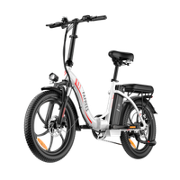 bicicleta electrica plegable fafrees f20 bateria de 36v 18ah viene con motor de 250w