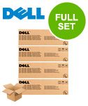 Dell 593-10368/71 Full Set Original Toners (4 Pack)