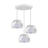 fabrilamp lampara de techo colgante latina blanco 3xe27 regx40x40cm