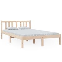 cama matrimonial  cama doble  estructura de cama sin colchon madera maciza 120x200 cm cfw48925