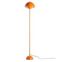 lampara de pie de diseno nordico naranja y base parabolica casquillo e27 para salon comedor dormitorio