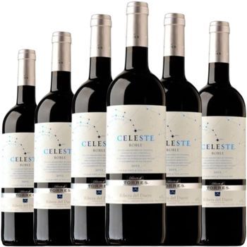 Celeste Roble Joven, Vino Tinto, D.o. Ribera Del Duero, Pack 6 Botellas 75 Cl, 13,5% Vol.