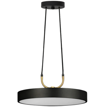 Lampa App947-1cp Round Black 30cm
