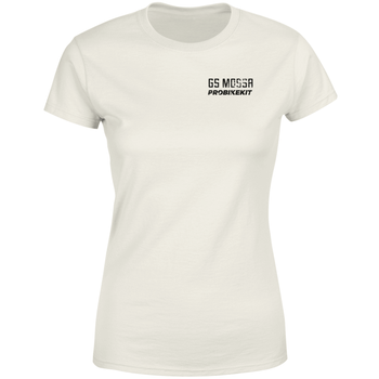 PBK GS Mossa Meet Ride Feel Good Typographic Women's T-Shirt - Cream - XS - Cream
