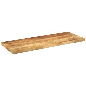 Tablero De Mesa | Tablero Escritorio Rectangular Madera Mango Rugosa 70x40x3,8 Cm