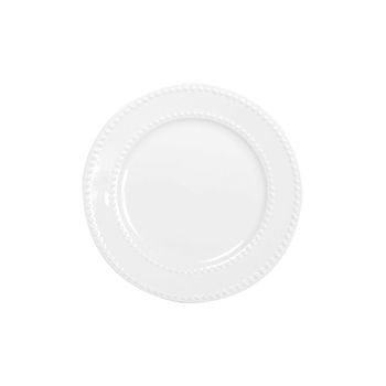 Plato de postre perlas 20cm - lote de 6