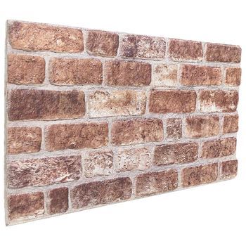 Paneles De Pared 10 Uds. 100 X 50 Cm Marrón Espuma Eps Vidaxl