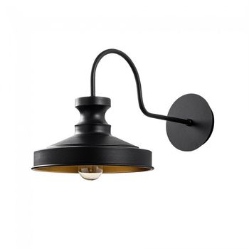 Aplique de pared harvey 22 negro