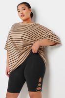 yours ciclistas negros aberturas en bajos mujer curvy y tallas grandes yours