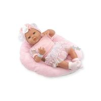 reborn bailarina tul blanco  mecanismo besistos y almohada rosa maquillaje 18502-24 50 cm