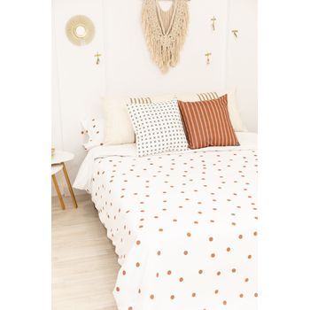 Funda Nórdica Topos Marrón -  Cama200 (290x270)