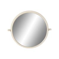 espejo metal 60x13x52 rugoso blanco