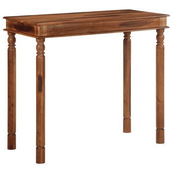 Mesa Alta De Madera Maciza De Acacia 120x60x107 Cm Vidaxl