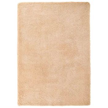 Alfombra Peluda De Pelo Largo Navarra Beige 240x340cm Poliéster Vidaxl
