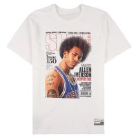 camiseta allen iverson slam cover mitchell  ness blanca