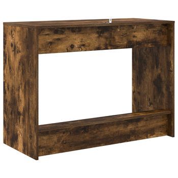 Escritorio De Cama Roble Ahumado 100 X 45 X 75 Cm