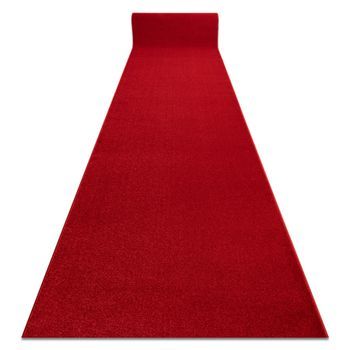 Alfombra De Pasillo Karmel Llanura Carmín / Rojo 100 Cm 100x370 Cm