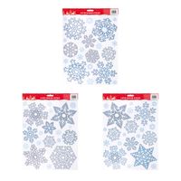 glitter snowflake window sticker