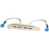 startechcom cabezal bracket de 4 puertos usb 20