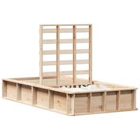 estructura de cama marron 80 x 200 cm madera de pino macizo vidaxl