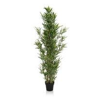 planta artificial bambus plastico verde hjh office