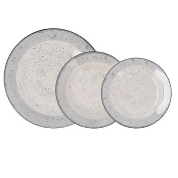 Vajilla porcelana blanca 18 piezas