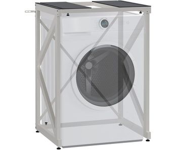 Estante para lavadora caleb metal blanco 60x72x101 cm