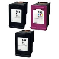 compatible multipack hp deskjet ink advantage 5075 printer ink cartridges 3 pack -f6v25ae