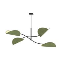 lampara de techo norgi verde 4 luces