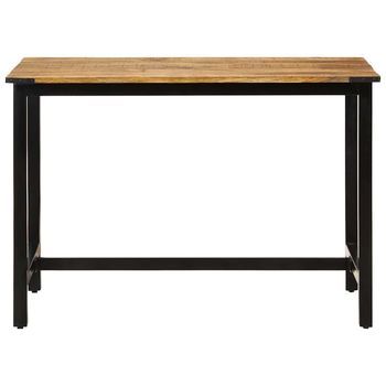 Mesa De Comedor - Mesa De Cocina Madera Maciza De Mango 110x60x76 Cm