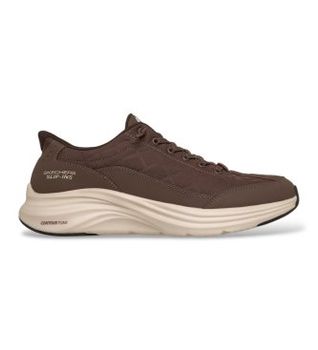 Skechers para hombre. 232619 Zapatillas Slip-Ins: Contour Foam - Cozy Fit marrón (44), Plano, Cordones, Ninguno, Casual