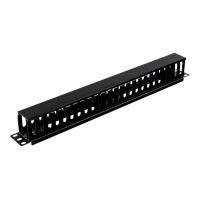 aiten data organizador de cables 1u con tapa negro