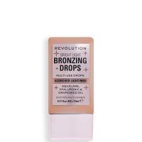 makeup revolution bright light bronzing drops bronze various shades - bronze scorched