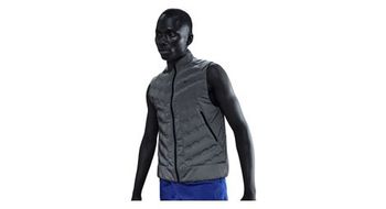 Chaqueta termica sin mangas nike gris reflectante para hombre